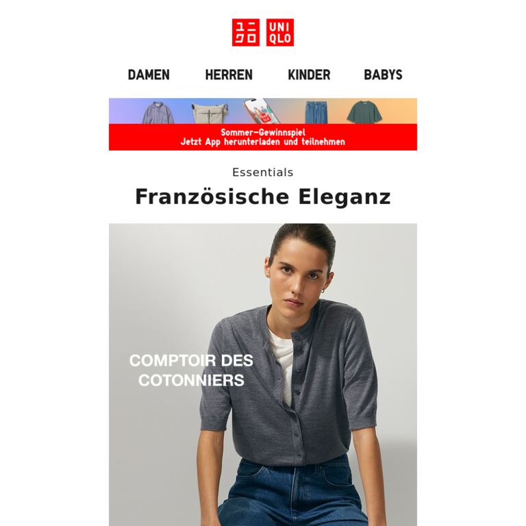 Ein eleganter Sommer - newsletter screenshot