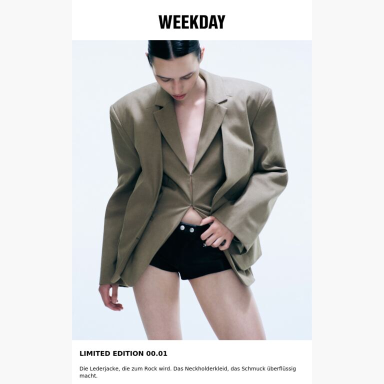 Die Limited Edition 00.01 ist da - newsletter screenshot