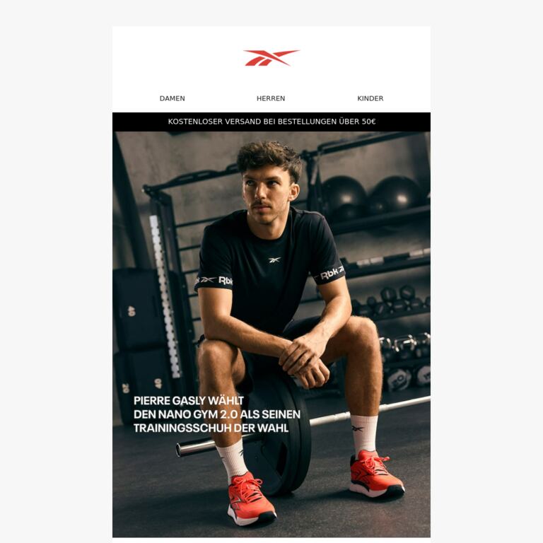 Gerade eingetroffen: Nano Gym 2.0 - newsletter screenshot