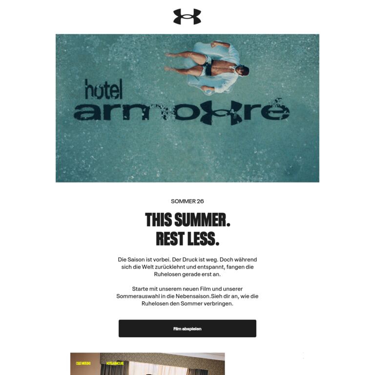 Das ist ein Rest Less Summer. Finde heraus, warum. - newsletter screenshot