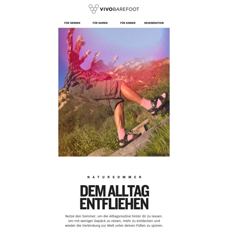 Escape the ordinary this summer - newsletter screenshot