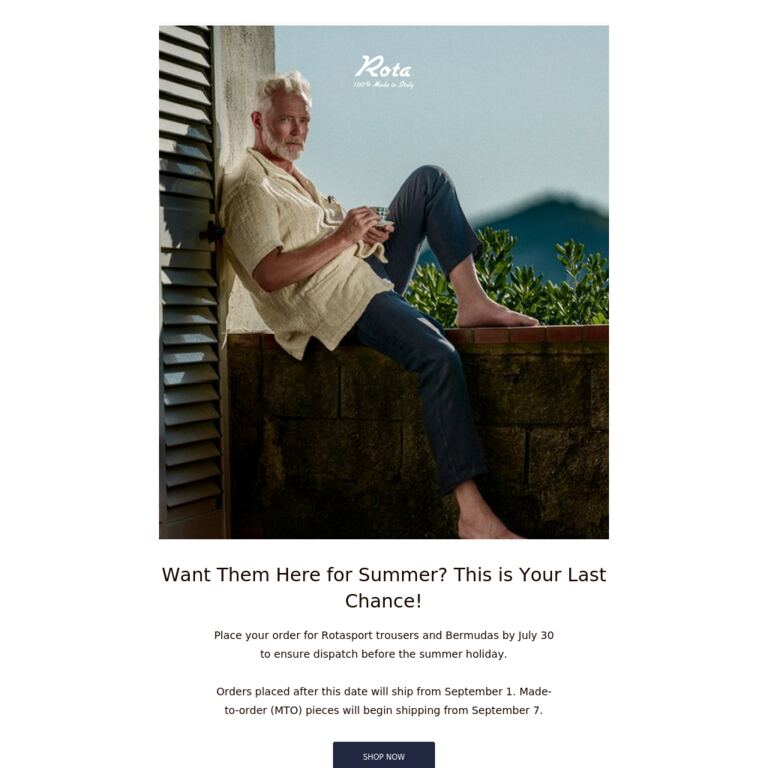 Last Call! - newsletter screenshot