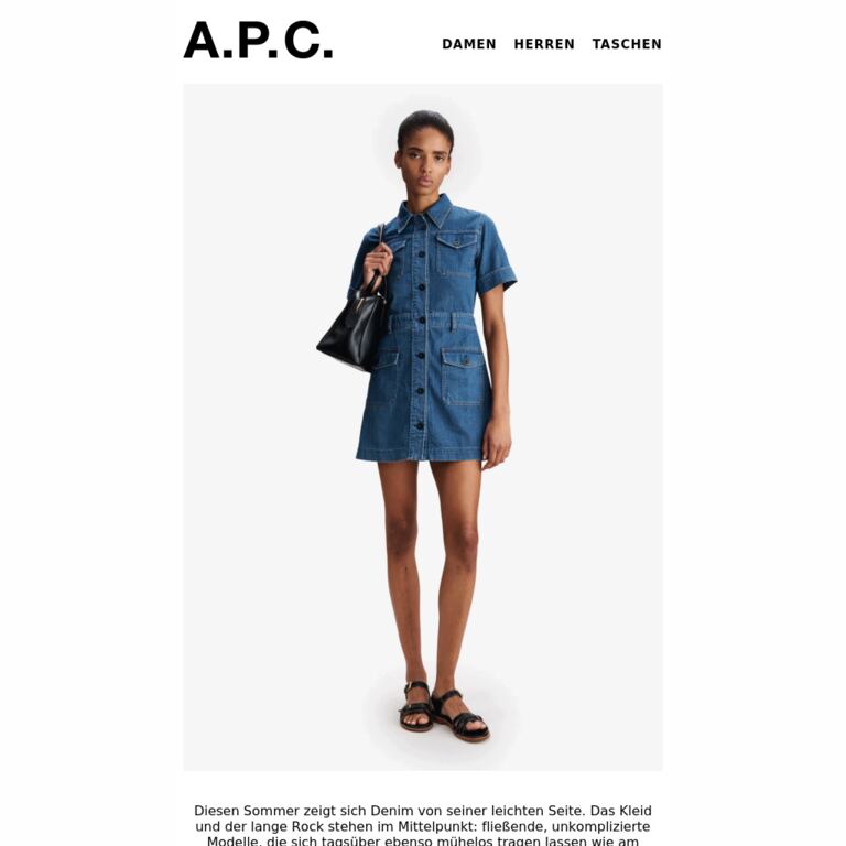 Denim im Urlaub - newsletter screenshot