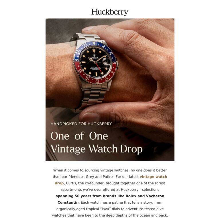 '71 Rolex Pepsi Ghost - newsletter screenshot
