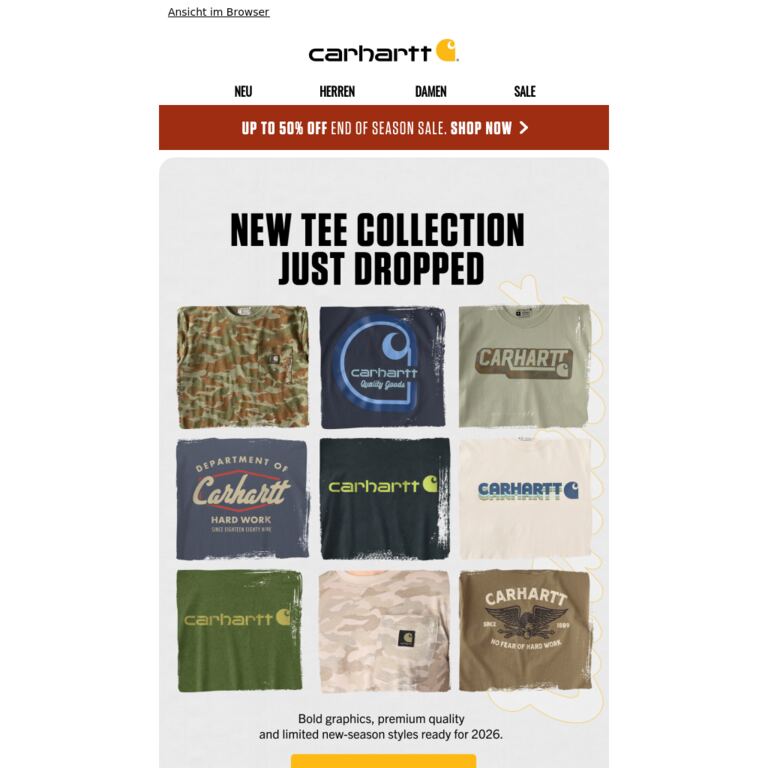Big Drop: New Graphic Tees Just Landed - newsletter screenshot