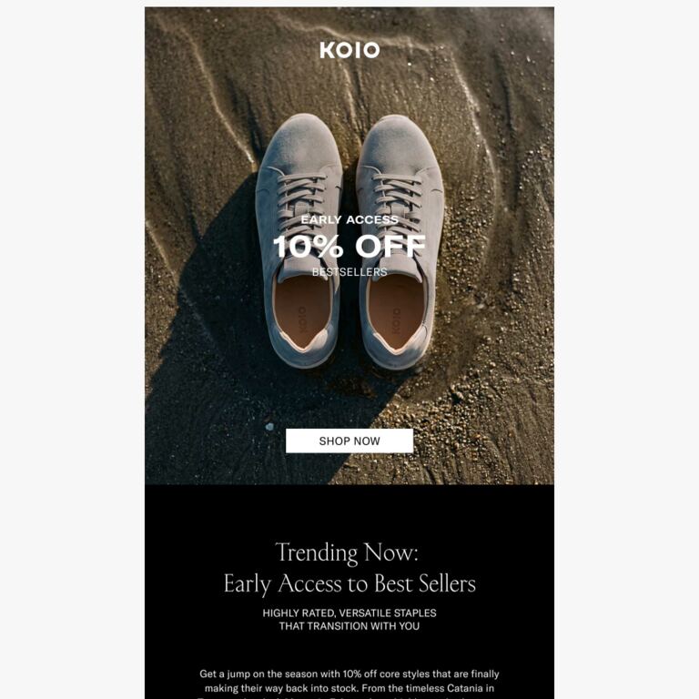 Early Access: 10% Off Best Sellers - newsletter screenshot