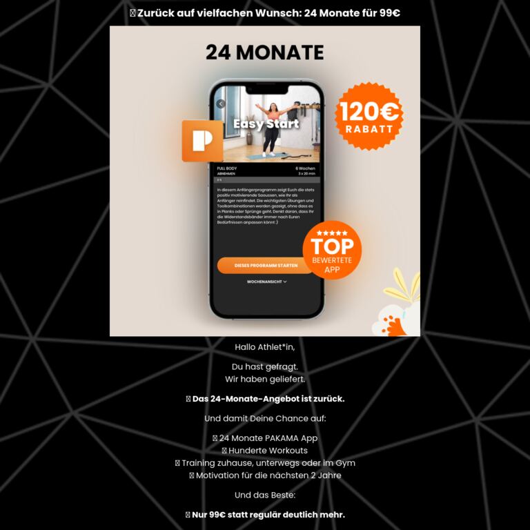 🚨 Das 99€ Angebot ist zurück - newsletter screenshot