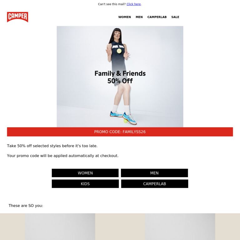 Last Call | 50% Off - newsletter screenshot