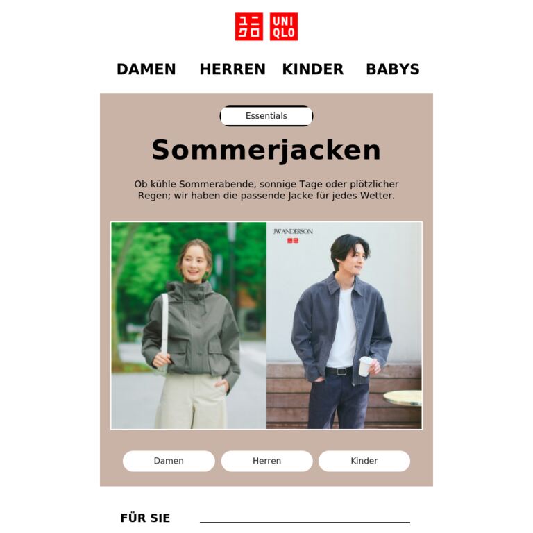 Ob Regen oder Sonnenschein - newsletter screenshot
