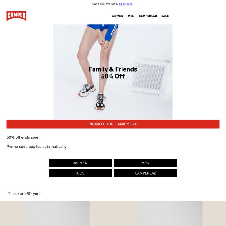 -50% is about to expire - newsletter screenshot