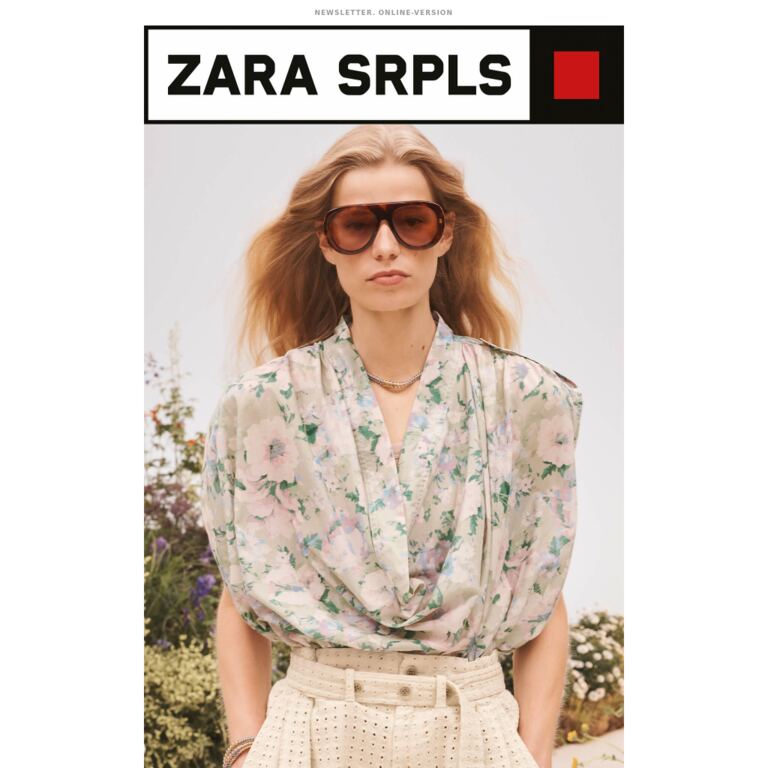 ZARA SRPLS FLWRS - newsletter screenshot