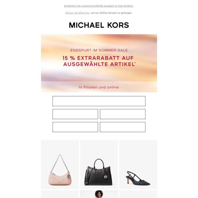 Jetzt oder nie | Shoppen Sie im Final Sale - newsletter screenshot
