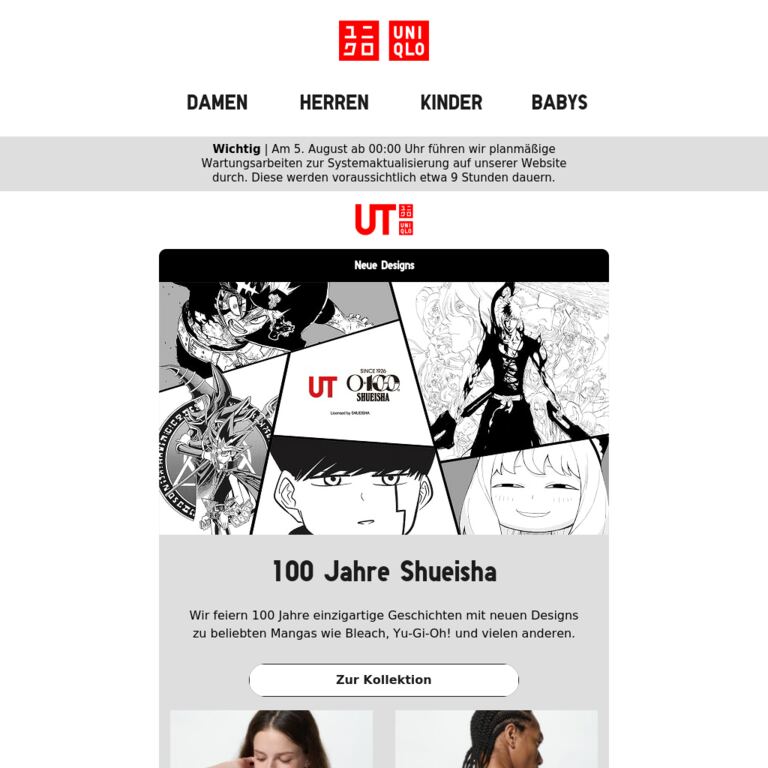 Neu bei UT - newsletter screenshot