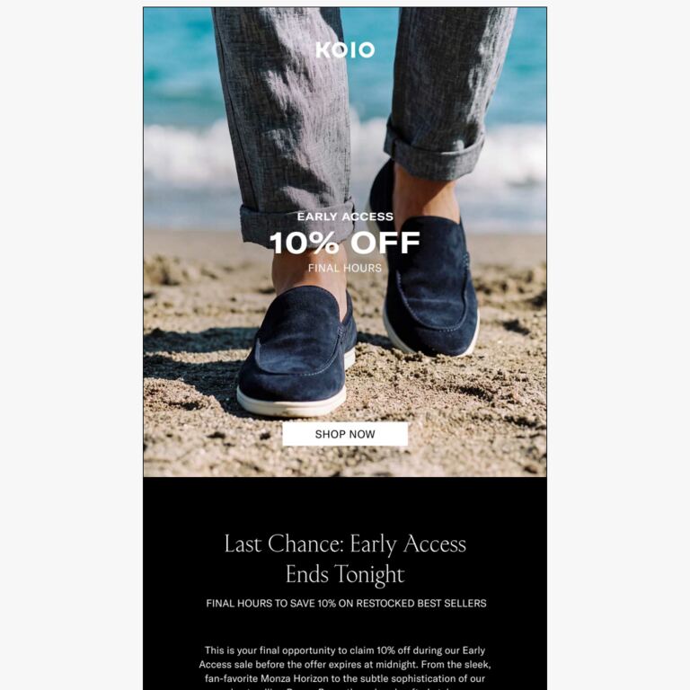 Final Hours: 10% Off Restocks Ends Tonight - newsletter screenshot