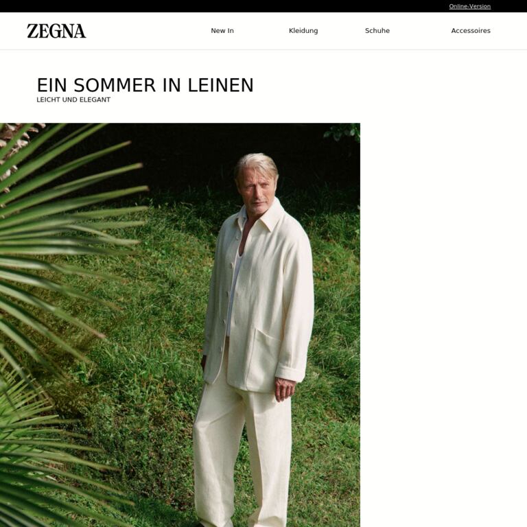 Ein Sommer in Leinen - newsletter screenshot
