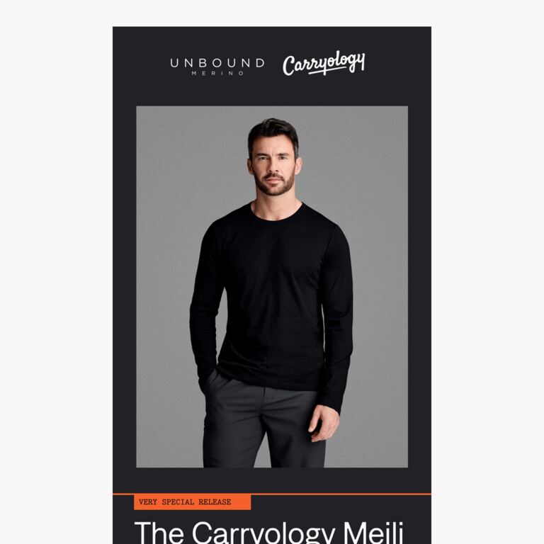 Finally Back | Carryology X Unbound Merino - newsletter screenshot