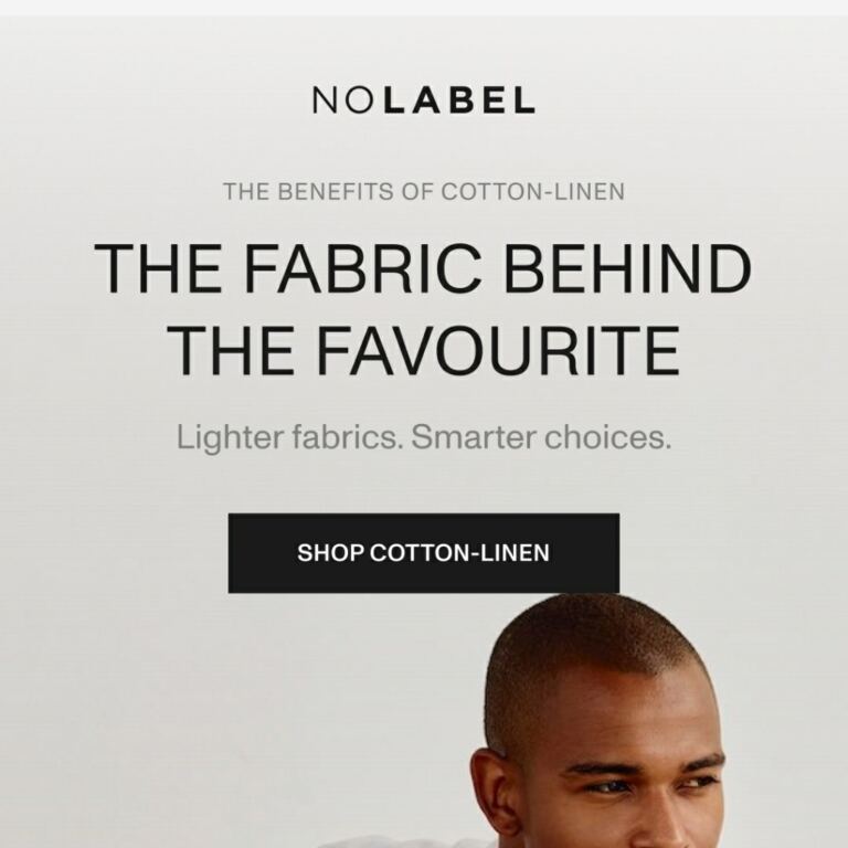 Why this fabric works better - newsletter screenshot