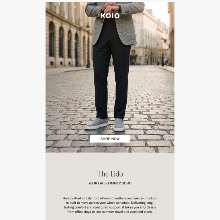 The Lido: One Pair for Every Plan - newsletter screenshot