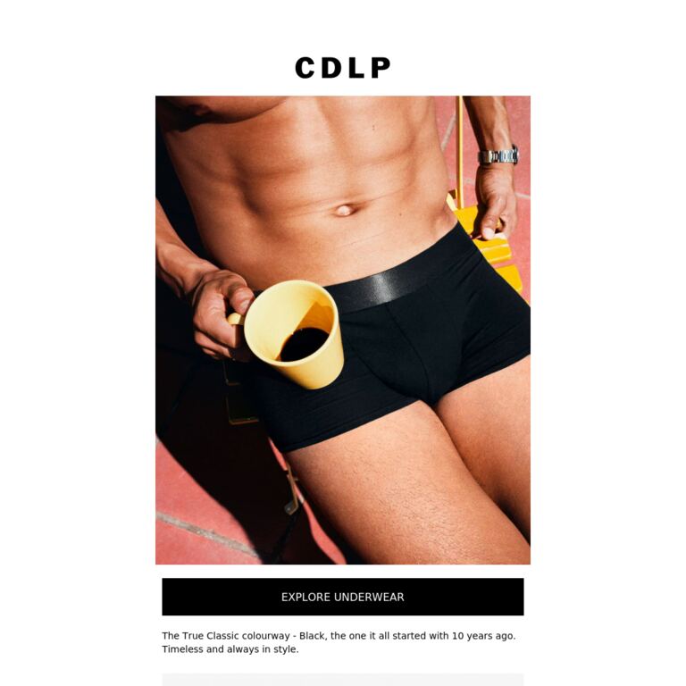 The True Classic - newsletter screenshot