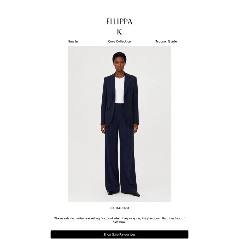 Sale Favourites Selling Fast - newsletter screenshot