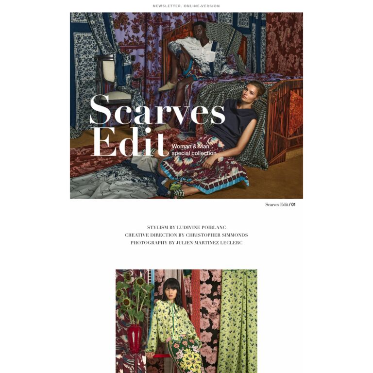 STUDIO | The Scarves Edit - newsletter screenshot