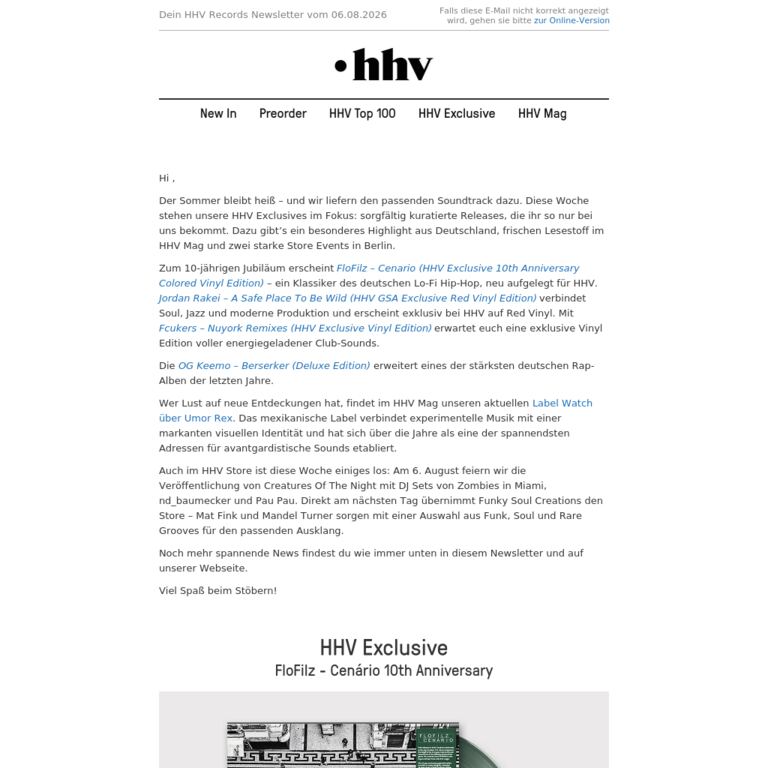 Flofilz | Jordan Rakei | Fkcuers | OG Keemo - newsletter screenshot