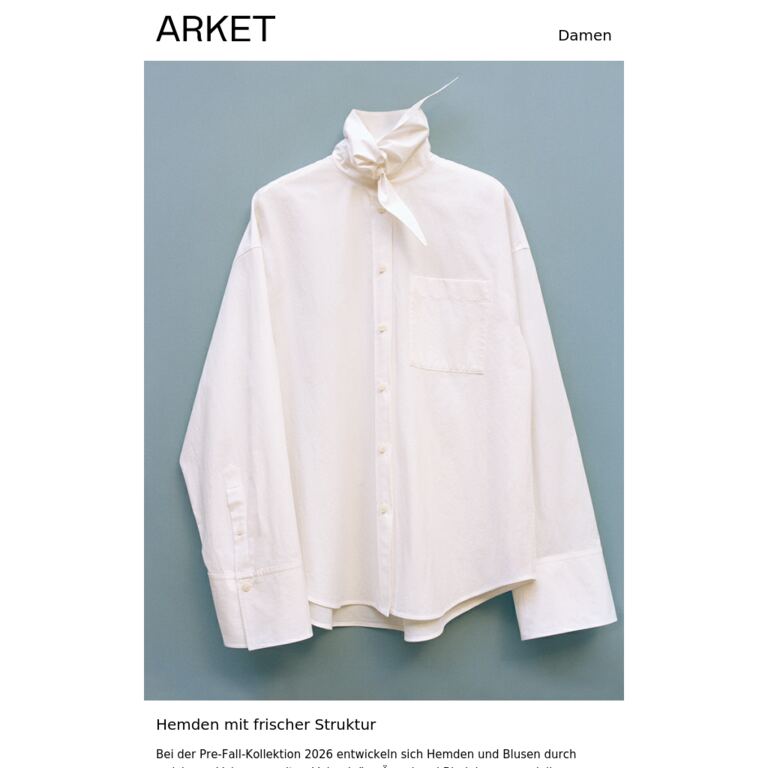 Hemden mit frischer Struktur - newsletter screenshot