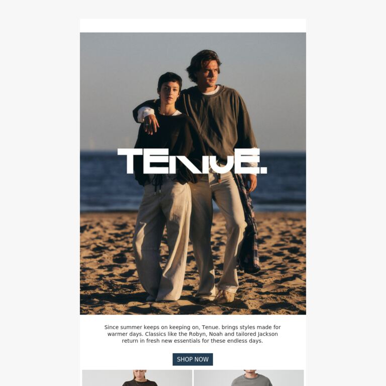 Tenue. Jeans for Indian Summer - newsletter screenshot
