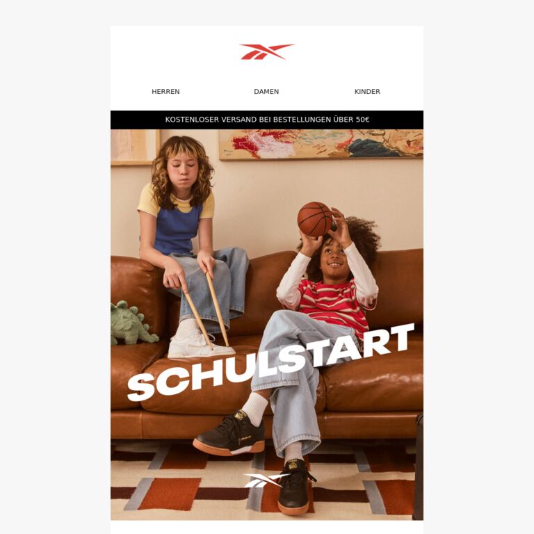 Der Schulanfang beginnt jetzt - newsletter screenshot