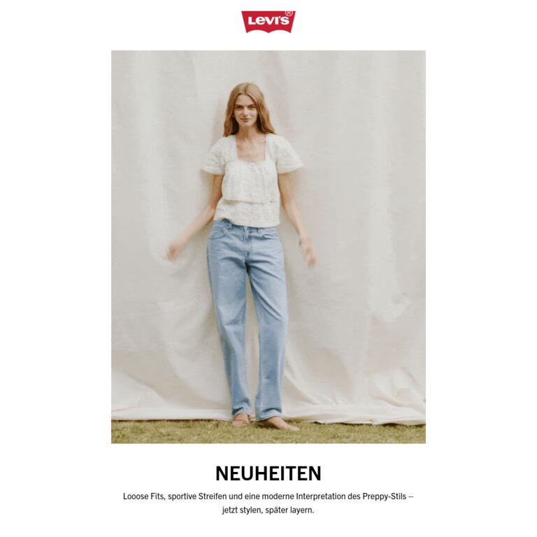Heute: Neuheiten - newsletter screenshot