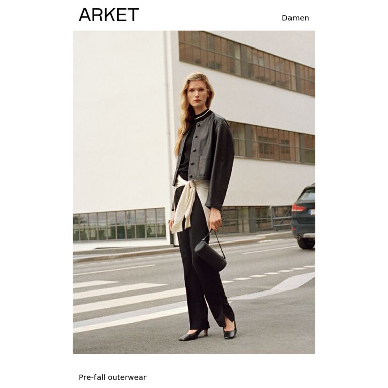 Pre-fall outerwear - newsletter screenshot