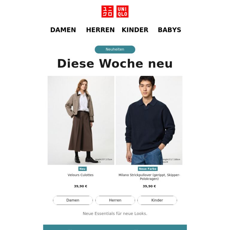 Diese Woche neu - newsletter screenshot