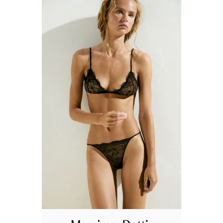 Massimo Dutti Lingerie - newsletter screenshot