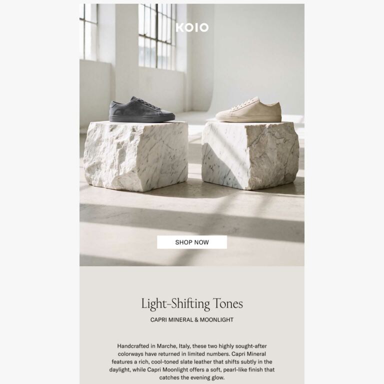 Capri Restock: Two Rare Tones Return - newsletter screenshot