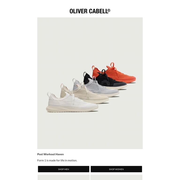 Post Workout Haven - newsletter screenshot