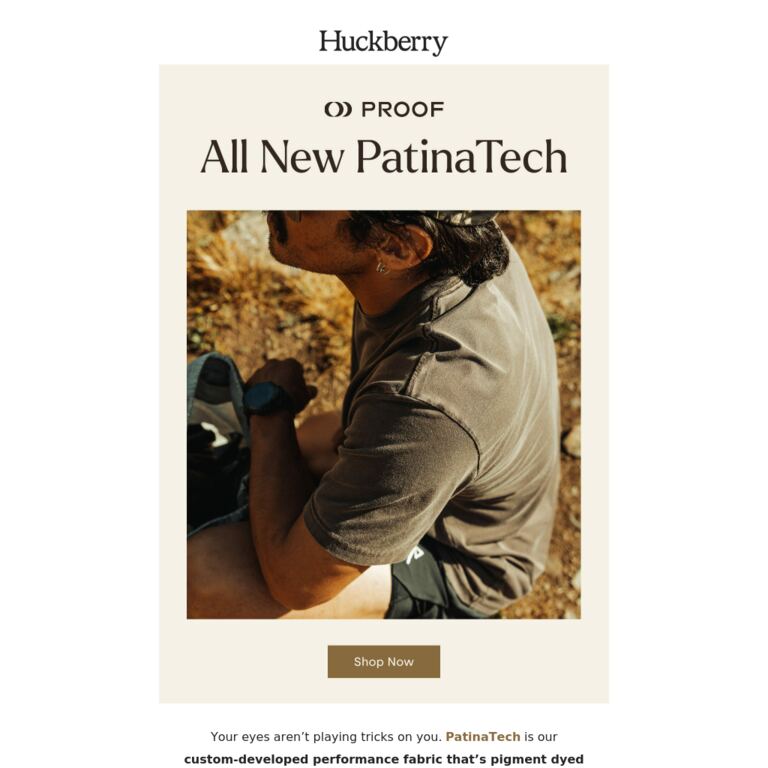 All. New. PatinaTech. - newsletter screenshot