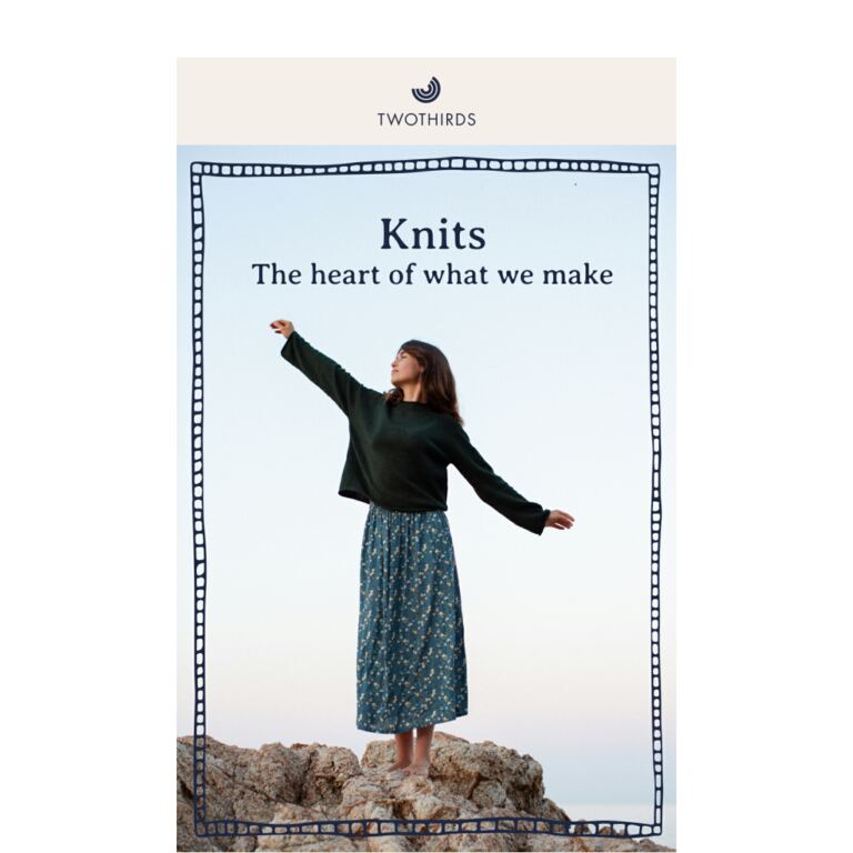 The first knit of the season. - newsletter screenshot