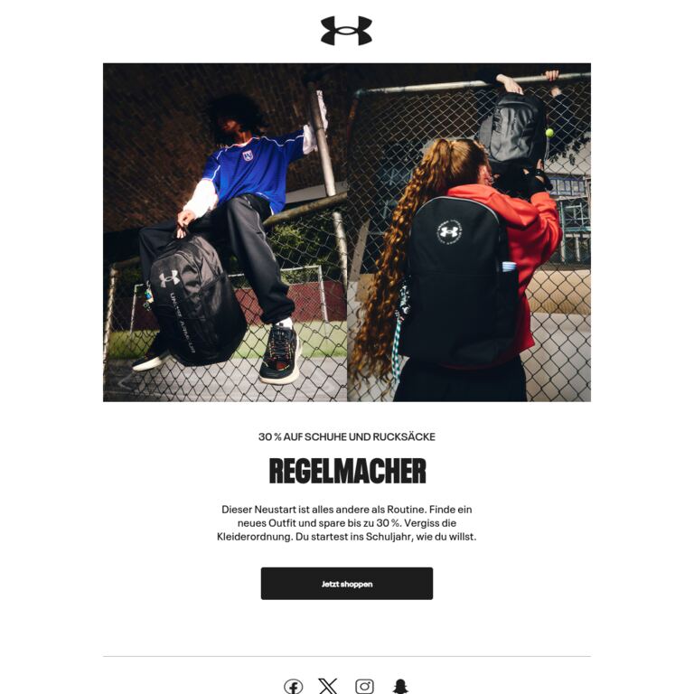 So kehrst du mit Style zurück. - newsletter screenshot