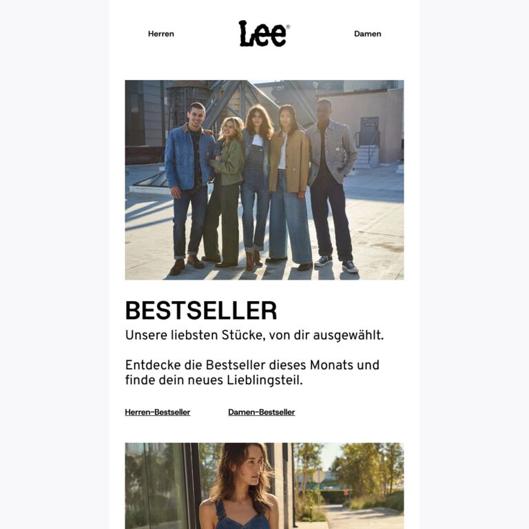 Bestseller aus unserer neuen Kollektion! - newsletter screenshot