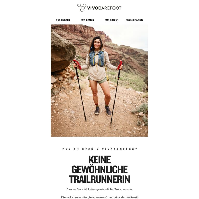 Eva zu Beck ist keine gewöhnliche Trailrunnerin - newsletter screenshot