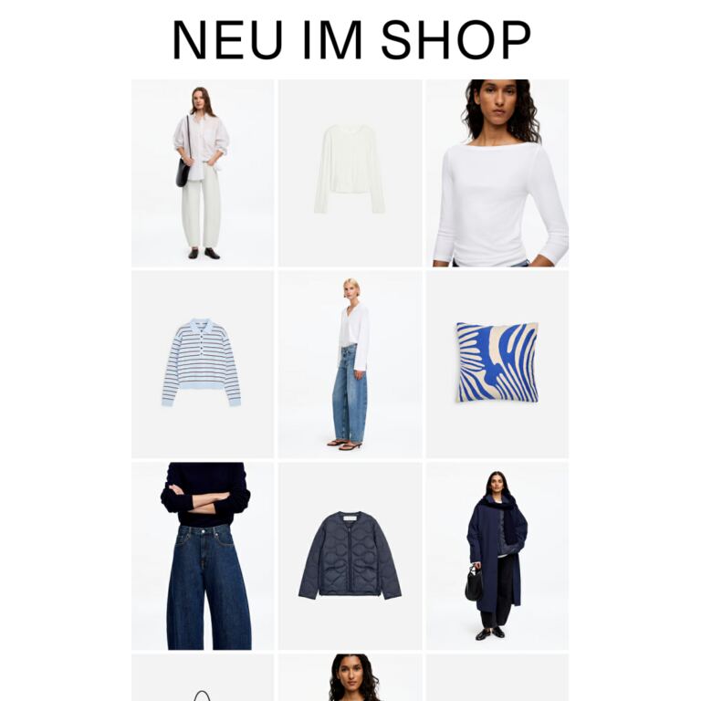 Neues für Damen - newsletter screenshot
