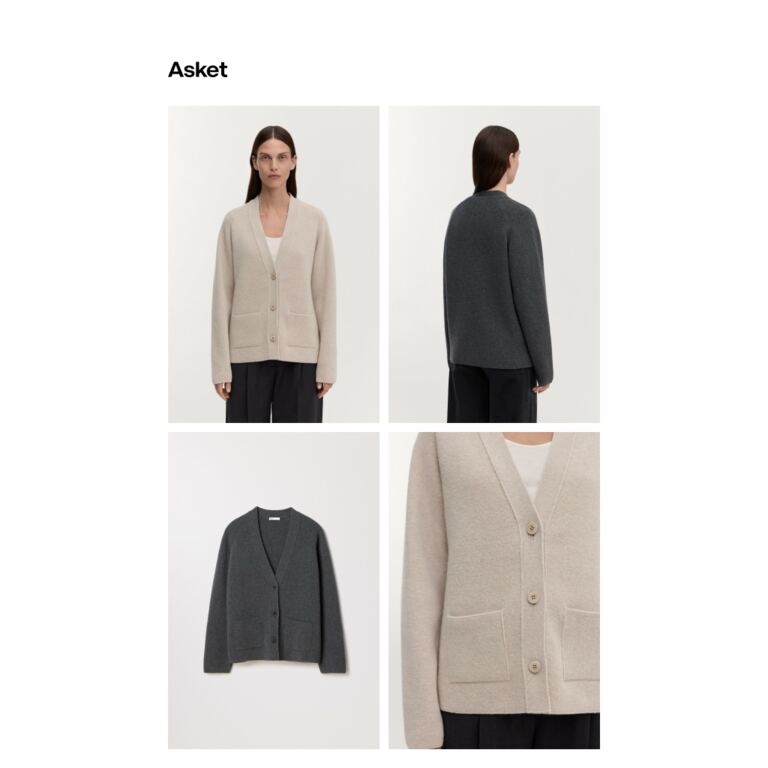 Now in: The Wool Cardigan - newsletter screenshot