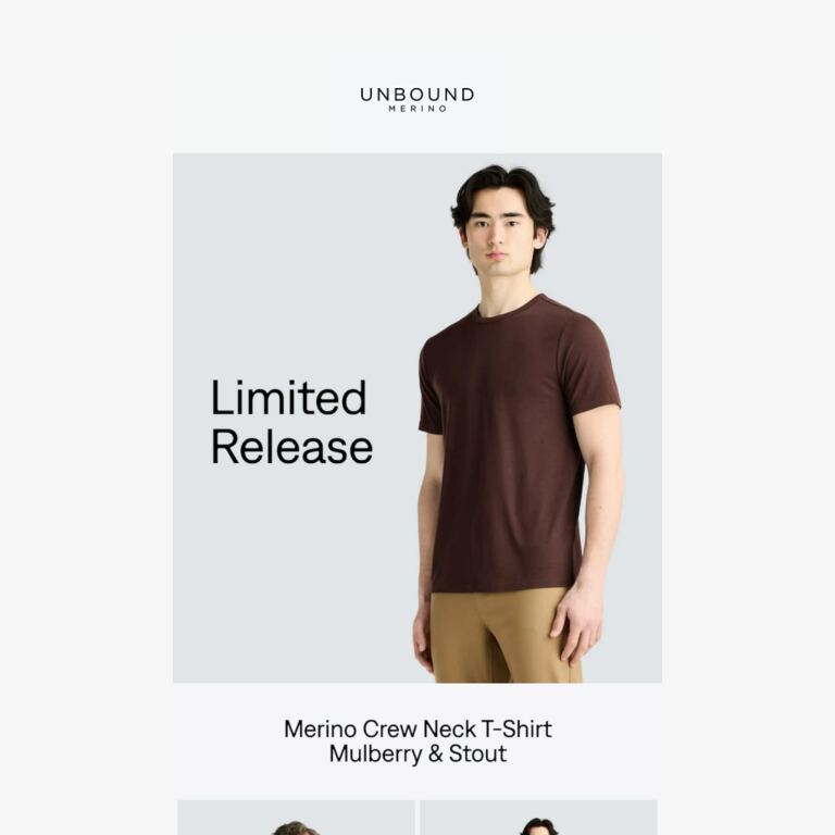 New Color T-shirts Are Here. - newsletter screenshot