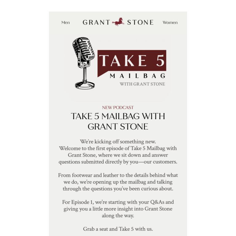 Introducing Take 5 Mailbag - newsletter screenshot