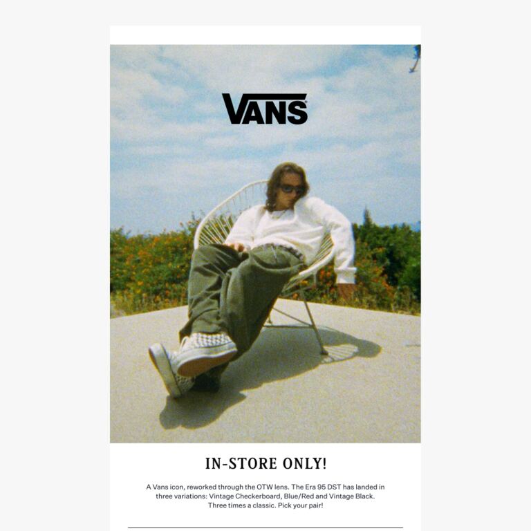 OUT NOW: VANS OTW: ERA 95 DST - newsletter screenshot