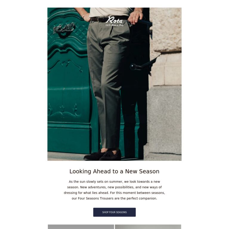 Looking Ahead to a New Season - newsletter screenshot