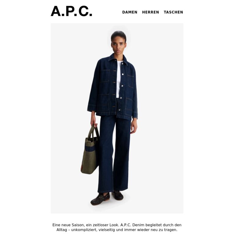 Zeit für Denim - newsletter screenshot