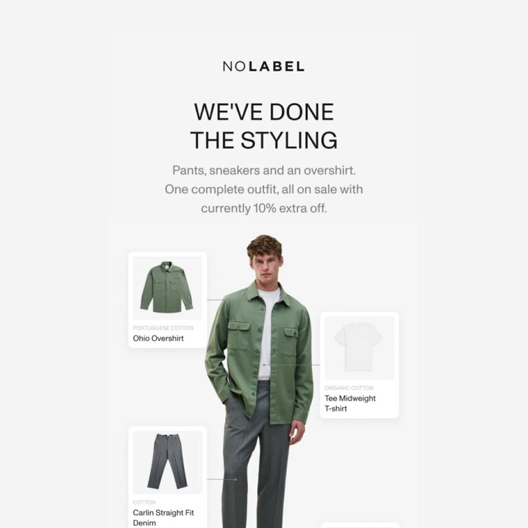 We've done the styling for you - newsletter screenshot
