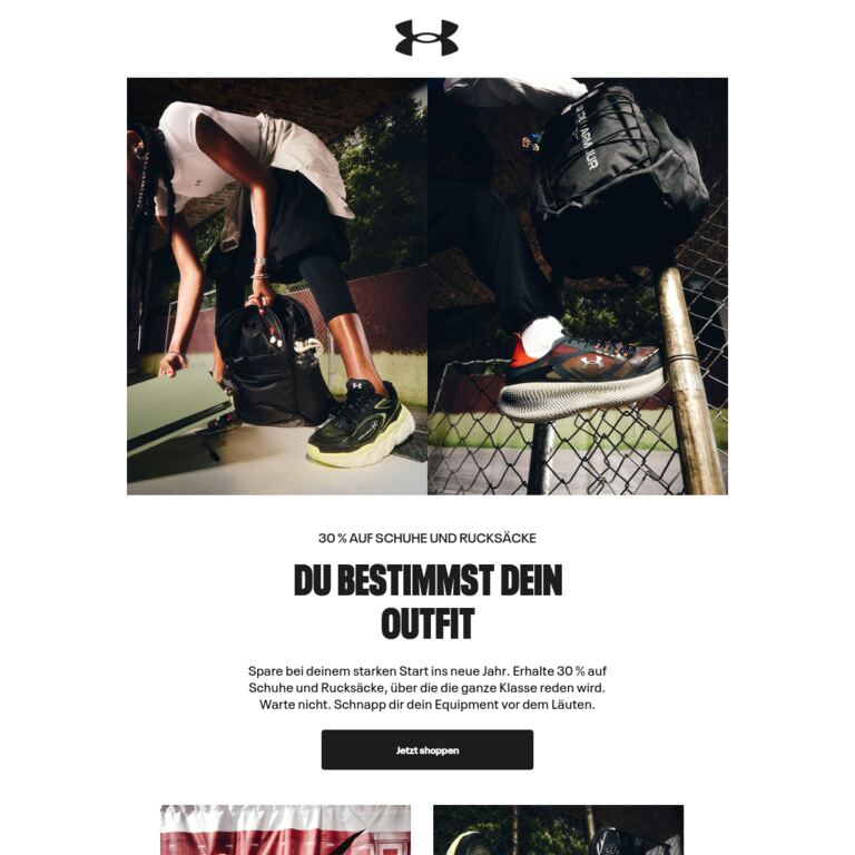 Brich die Kleiderordnung. - newsletter screenshot