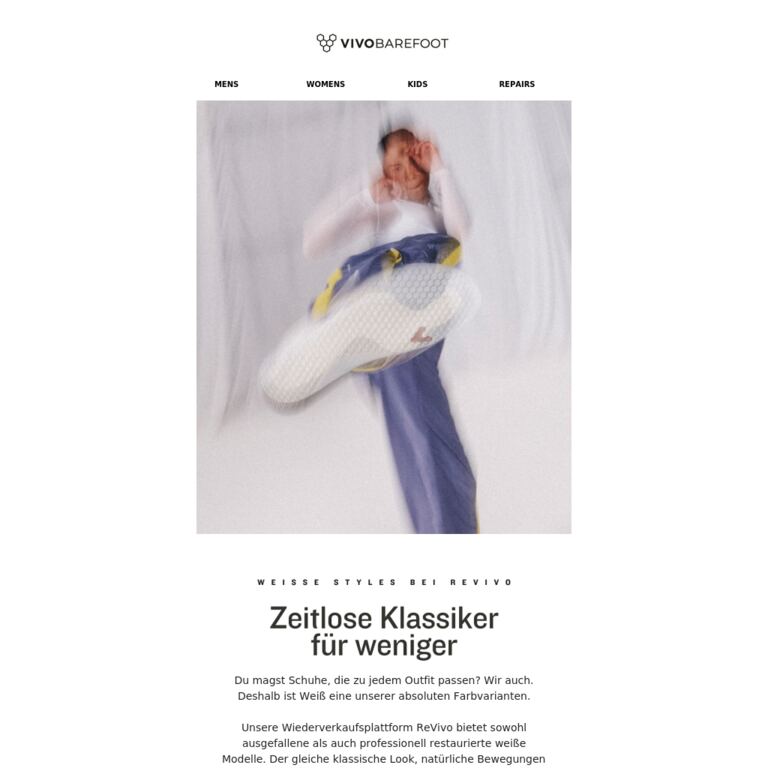 Weiße Garderobe-Essentials, für weniger - newsletter screenshot